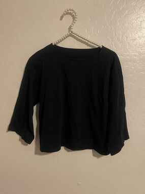 Everlane navy 3/4 Sleeve Boatneck Top